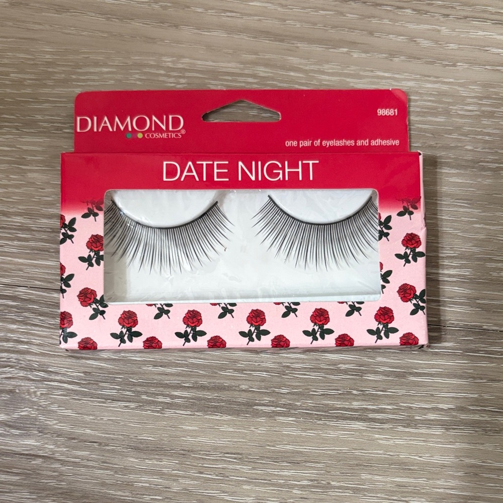 Diamond Cosmetics "Date Night" False Eyelashes - Red & Pink Packaging